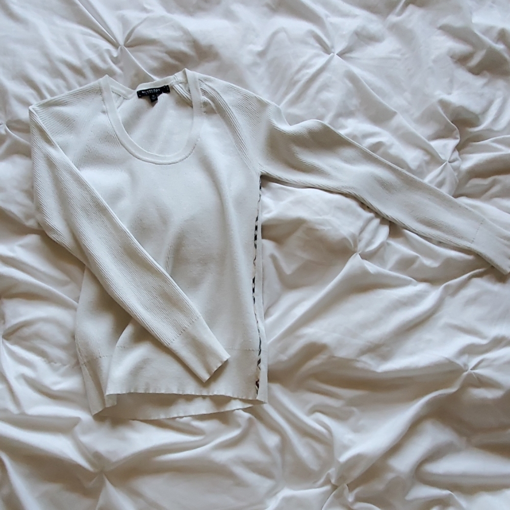 Vintage Burberry White Long Sleeve